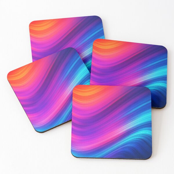 Item preview, Dynamic Abstract Background – Red Purple and Blue Flowing Lines designed and sold by EmeraldeaArt.