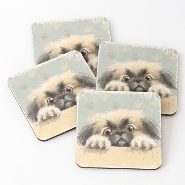 Item preview, Pekingese Peeking over Wall 01 designed and sold by Elisabeth Lucas.
