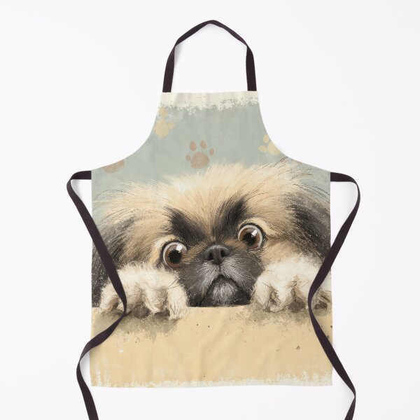Item preview, Pekingese Peeking over Wall 01 designed and sold by Elisabeth Lucas.