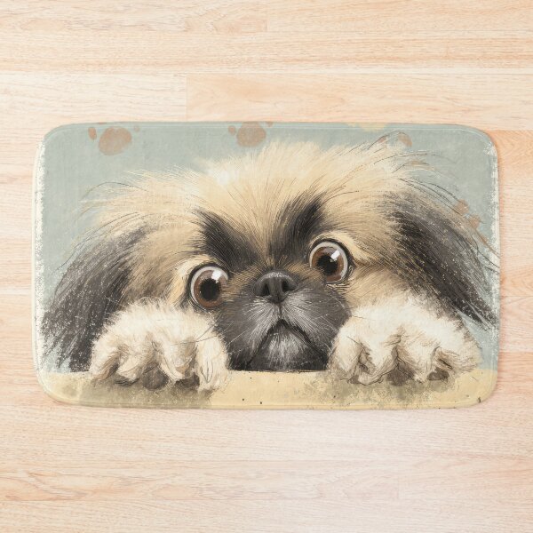 Item preview, Pekingese Peeking over Wall 01 designed and sold by Elisabeth Lucas.