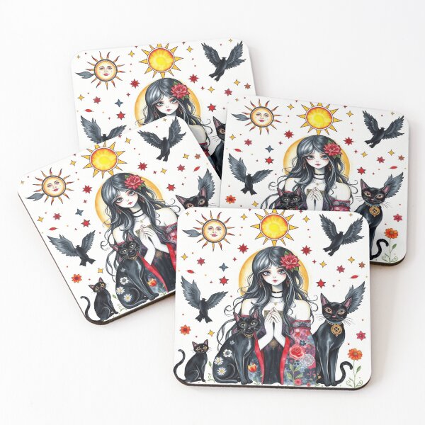 Item preview, Black kitty magic designed and sold by Roxburylane.