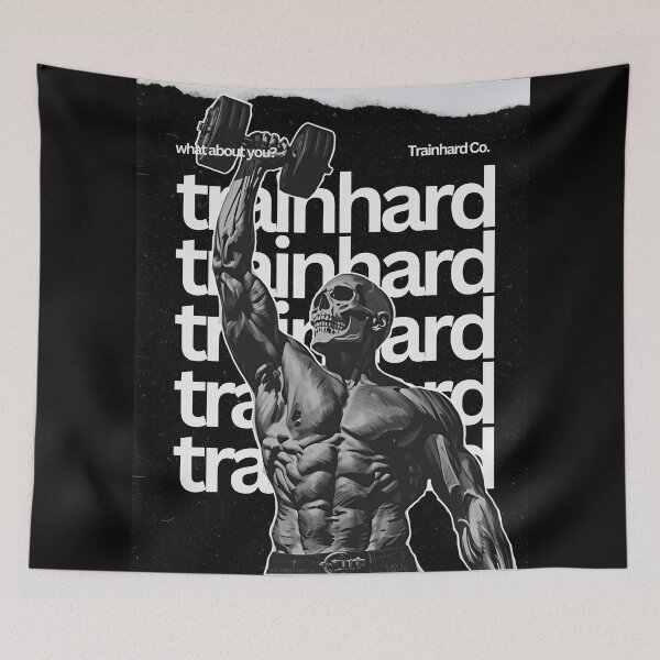 Item preview, TrainHard Skull Warrior – Lift Until You Die designed and sold by TrainHardCo.