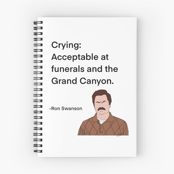 Item preview, Ron Swanson from Parks and Rec quote, crying designed and sold by Alyssabutcherart.