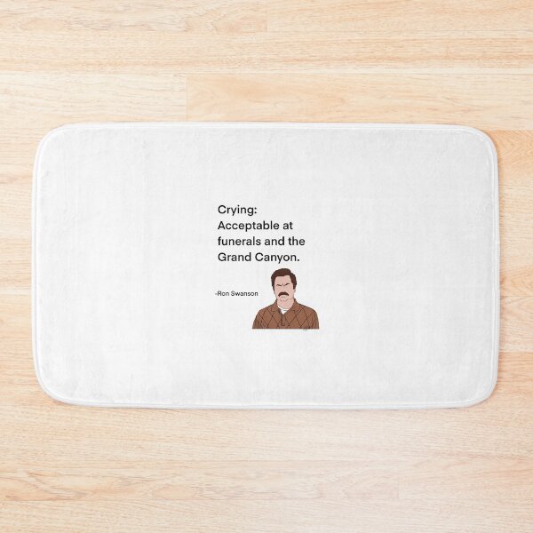 Item preview, Ron Swanson from Parks and Rec quote, crying designed and sold by Alyssabutcherart.