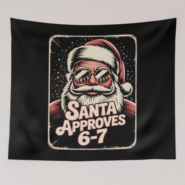 Item preview, Trippy Santa Approves 6-7 | Psychedelic Christmas Art designed and sold by CalmDownZone ⭐️⭐️⭐️⭐️⭐️.