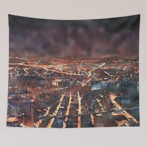 Item preview, The Gridwork of Gotham designed and sold by RCWatercolours.