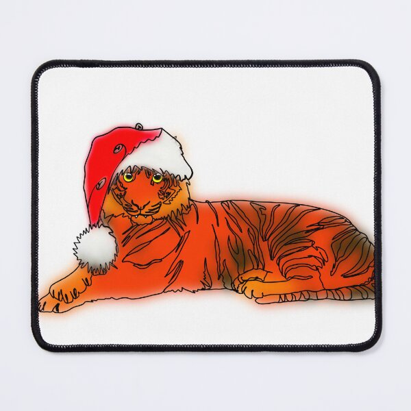 Item preview, Maple the Tiger Wearing a Santa Hat – animalzinhats designed and sold by Ashley’sAnimalz.