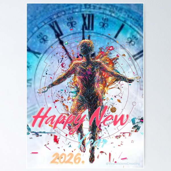 Item preview, Happ New YEAR 2026 - Time Leap designed and sold by ViralVisionsCreating .