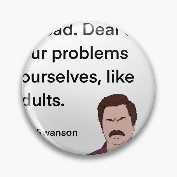 Item preview, Ron Swanson from Parks and Rec quote, need anything designed and sold by Alyssabutcherart.