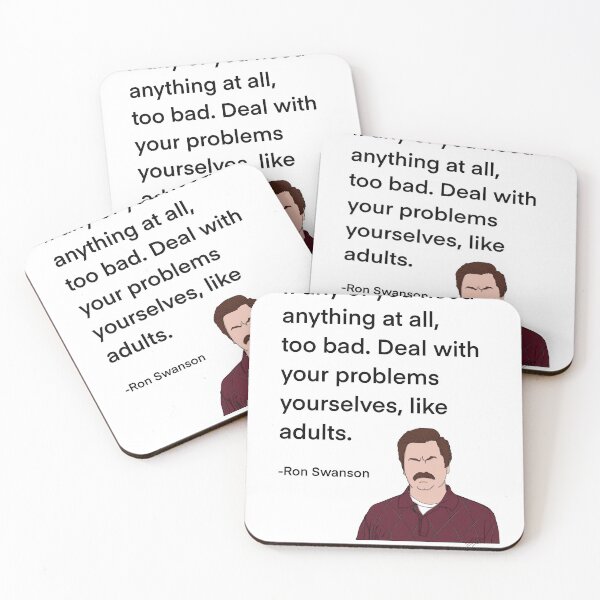 Item preview, Ron Swanson from Parks and Rec quote, need anything designed and sold by Alyssabutcherart.