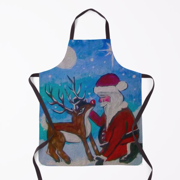 Item preview, Santa Claus and Reindeer designed and sold by MLanestudio.