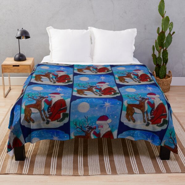 Item preview, Santa Claus and Reindeer designed and sold by MLanestudio.