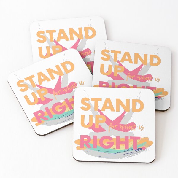 Item preview, Stand Up For What Is Right - Bold Motivational Activist Quote Pop Art Design designed and sold by Elhelaly.