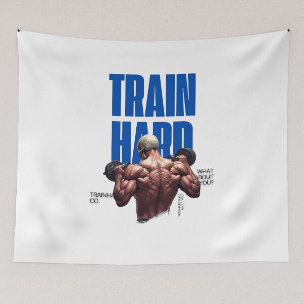 Item preview, Muscle Skull Gym God – TrainHard What About You? designed and sold by TrainHardCo.