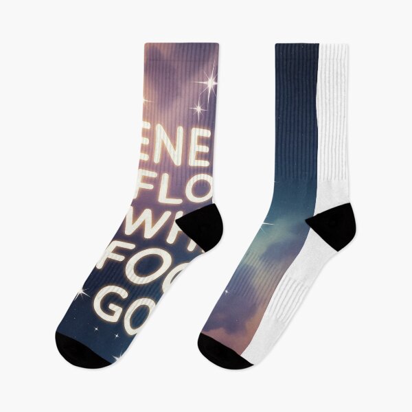Item preview, Motivational quote about energy flow in a starry cosmic background designed and sold by SpaceartLilu.