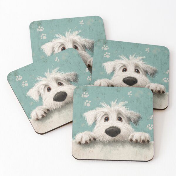 Item preview, Sealyham Terrier Peaking over Wall 01 designed and sold by Elisabeth Lucas.