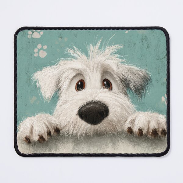 Item preview, Sealyham Terrier Peaking over Wall 01 designed and sold by Elisabeth Lucas.