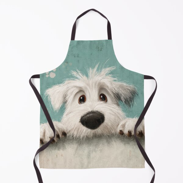 Item preview, Sealyham Terrier Peaking over Wall 01 designed and sold by Elisabeth Lucas.
