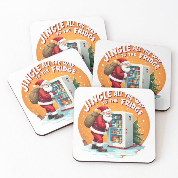 Item preview, Santa Claus looking in refrigerator designed and sold by BDLdesigns.