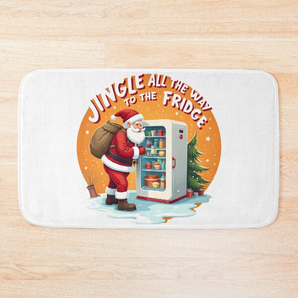 Item preview, Santa Claus looking in refrigerator designed and sold by BDLdesigns.