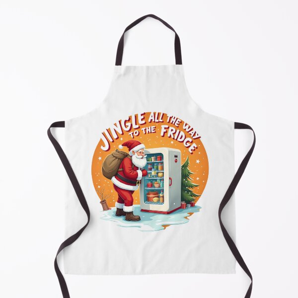 Item preview, Santa Claus looking in refrigerator designed and sold by BDLdesigns.