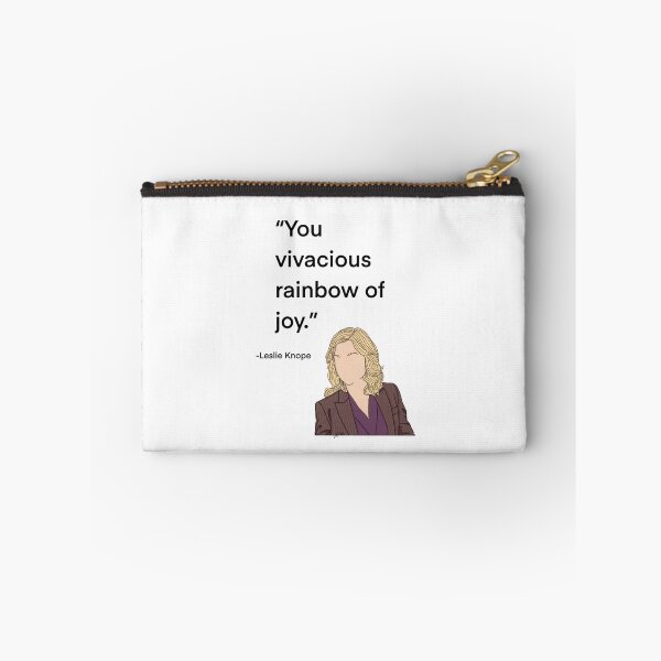 Item preview, Leslie Knope from Parks and Rec quote, vivacious rainbow designed and sold by Alyssabutcherart.