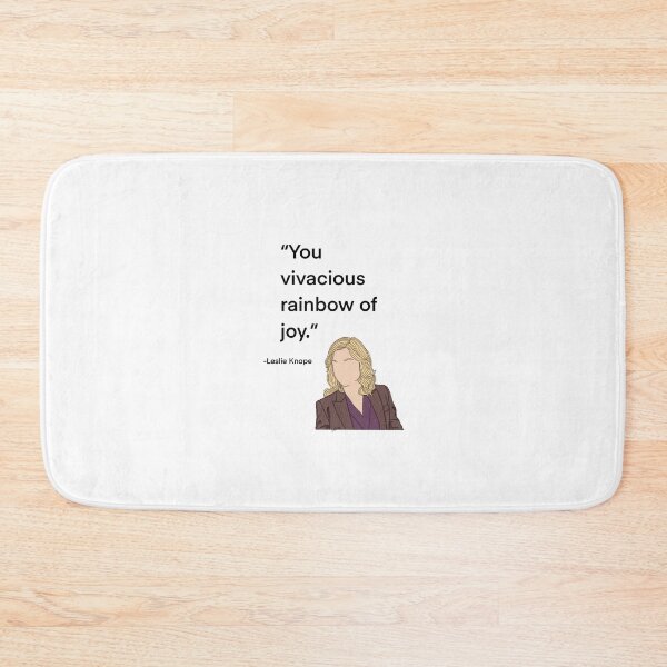 Item preview, Leslie Knope from Parks and Rec quote, vivacious rainbow designed and sold by Alyssabutcherart.