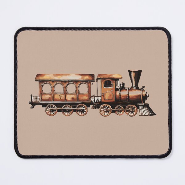 Item preview, Vintage Christmas Train Rustic Holiday Illustration by Anne Brooke Art designed and sold by Anne Brooke Art.