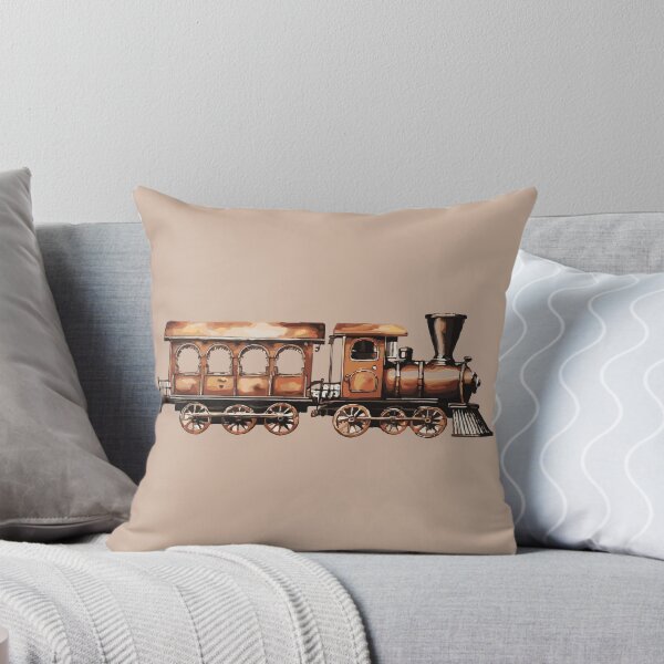 Item preview, Vintage Christmas Train Rustic Holiday Illustration by Anne Brooke Art designed and sold by Anne Brooke Art.