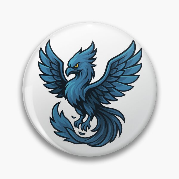 Item preview, Stylised Phoenix in Pale Blue designed and sold by level50studio.