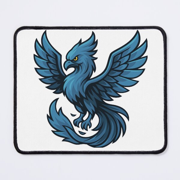 Item preview, Stylised Phoenix in Pale Blue designed and sold by level50studio.