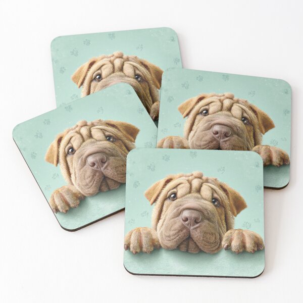 Item preview, Shar Pei Peeking over Wall 01 designed and sold by Elisabeth Lucas.