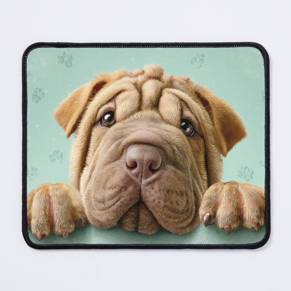 Item preview, Shar Pei Peeking over Wall 01 designed and sold by Elisabeth Lucas.