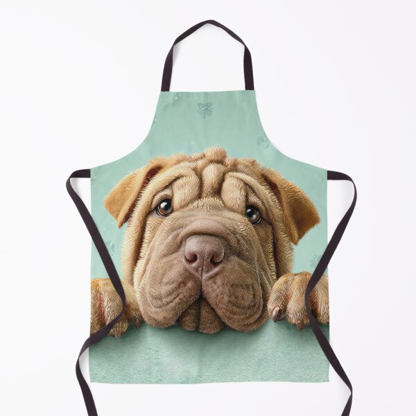 Item preview, Shar Pei Peeking over Wall 01 designed and sold by Elisabeth Lucas.