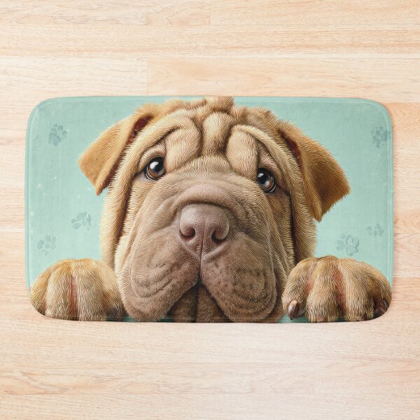 Item preview, Shar Pei Peeking over Wall 01 designed and sold by Elisabeth Lucas.