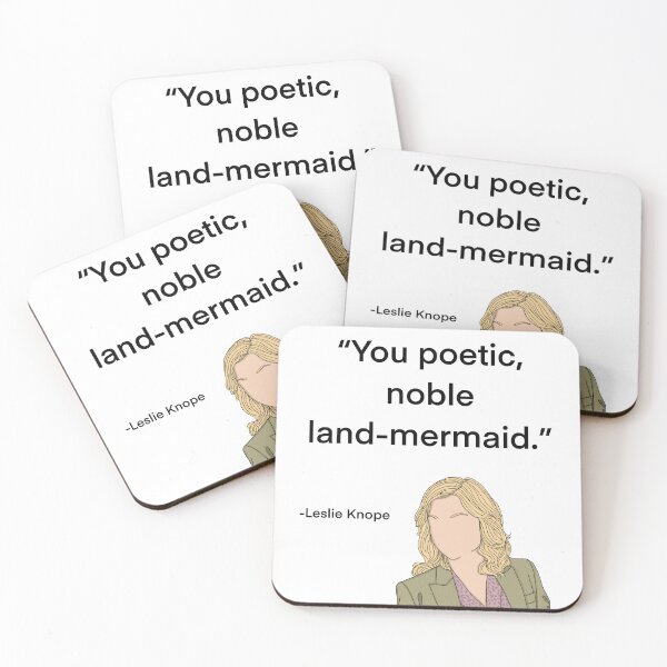 Item preview, Leslie Knope from Parks and Rec quote, land-mermaid designed and sold by Alyssabutcherart.