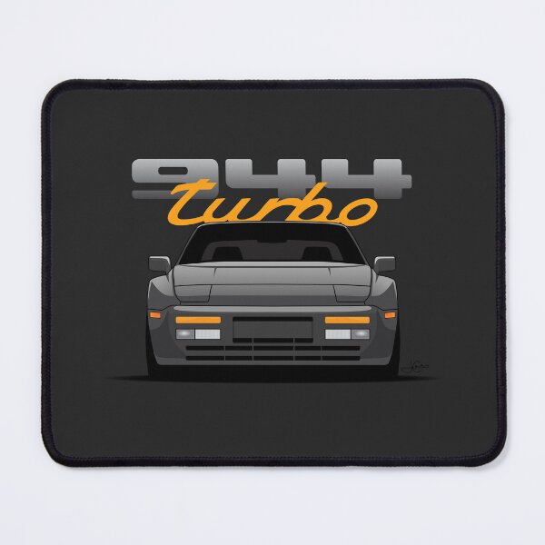 Item preview, Front View Porsche 944 Turbo Guards Black Illustration designed and sold by blackdogshop.
