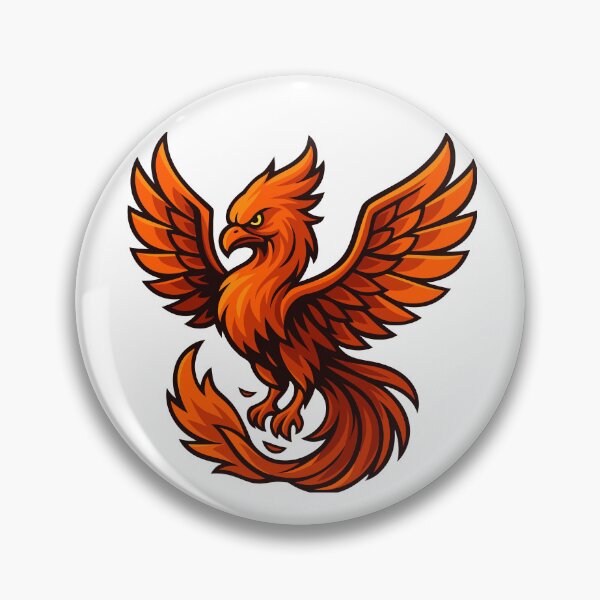 Item preview, Stylised Phoenix in Bold Orange designed and sold by level50studio.