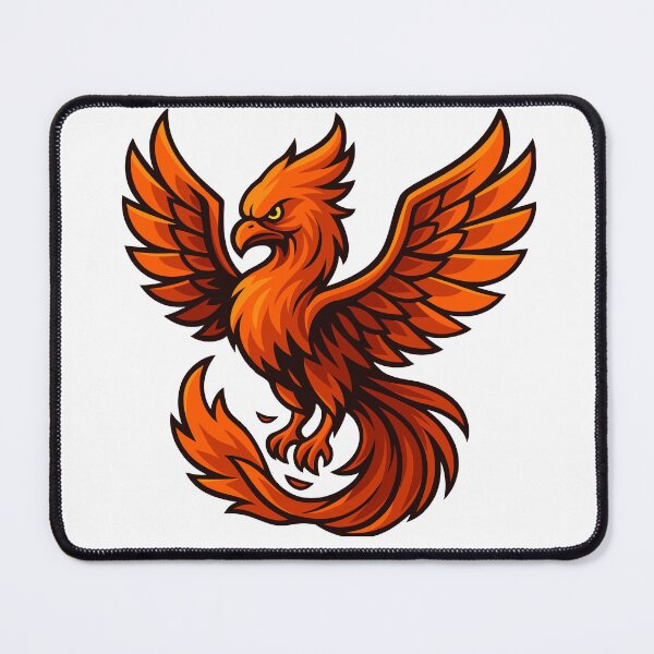 Item preview, Stylised Phoenix in Bold Orange designed and sold by level50studio.
