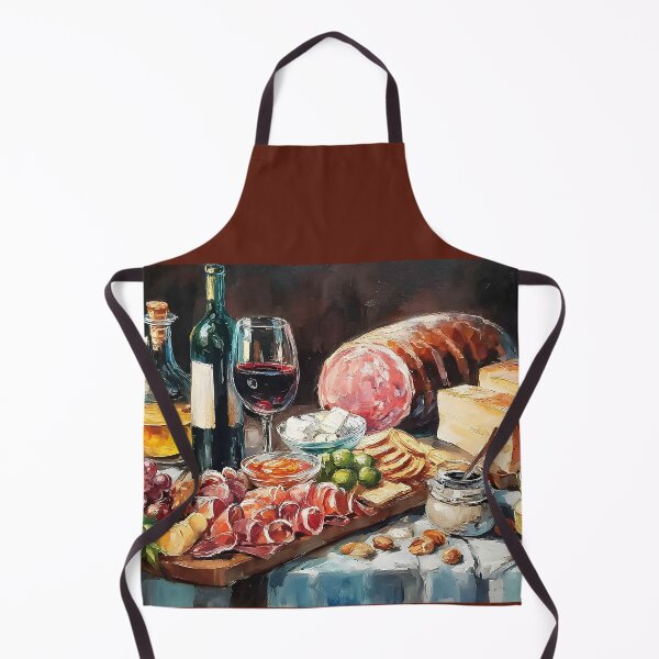 Item preview, Indulge in a Lavish Charcuterie Spread with Cheeses, Meats, Fruits, and Wine designed and sold by OlfactoART Studio.