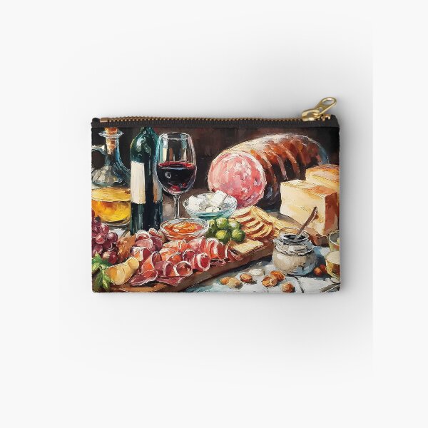 Item preview, Indulge in a Lavish Charcuterie Spread with Cheeses, Meats, Fruits, and Wine designed and sold by OlfactoART Studio.