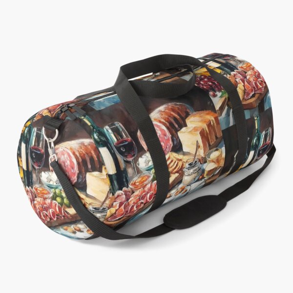 Item preview, Indulge in a Lavish Charcuterie Spread with Cheeses, Meats, Fruits, and Wine designed and sold by OlfactoART Studio.