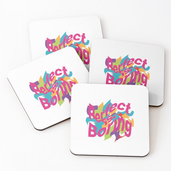 Item preview, Perfect Is Boring – Colorful Creative Quote designed and sold by WallaceSilvaART.