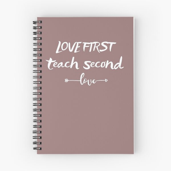 Item preview, Love First Teach Second Classic Quote - Minimalist Educator Black and White T-Shirt designed and sold by Elhelaly.