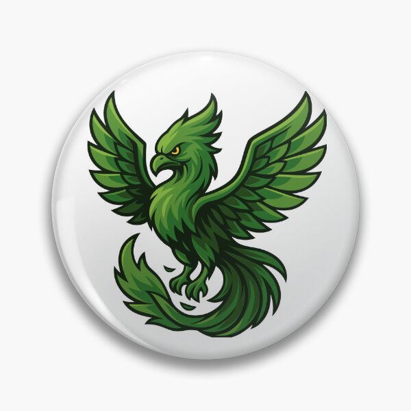 Item preview, Stylised Phoenix in Pale Green designed and sold by level50studio.