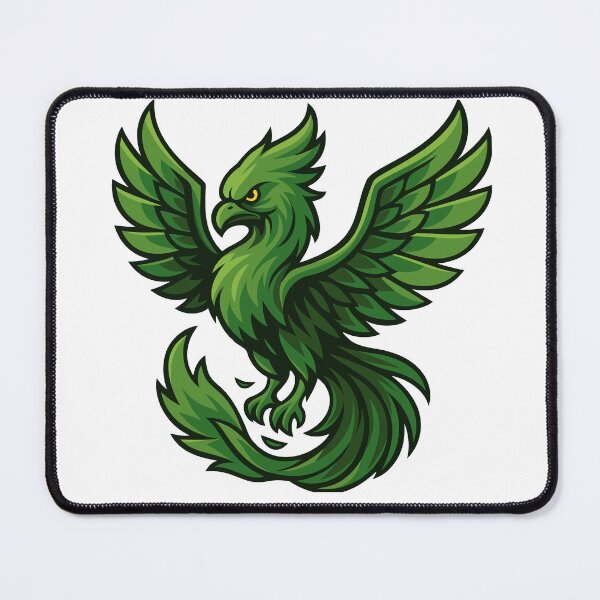 Item preview, Stylised Phoenix in Pale Green designed and sold by level50studio.