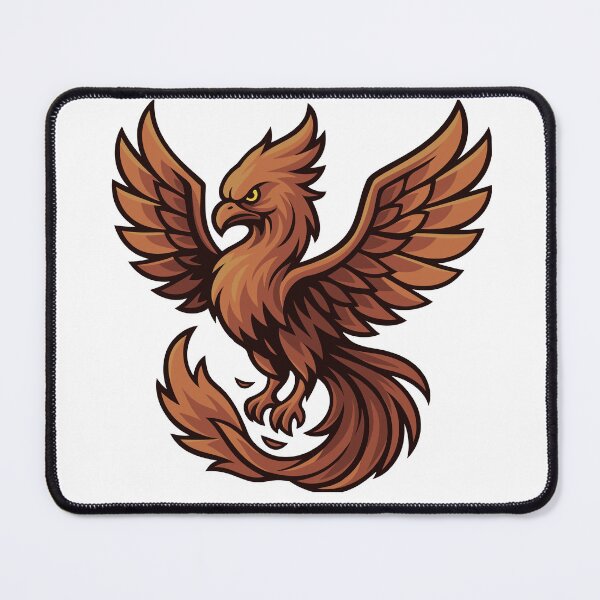 Item preview, Stylised Phoenix in Pale Orange designed and sold by level50studio.