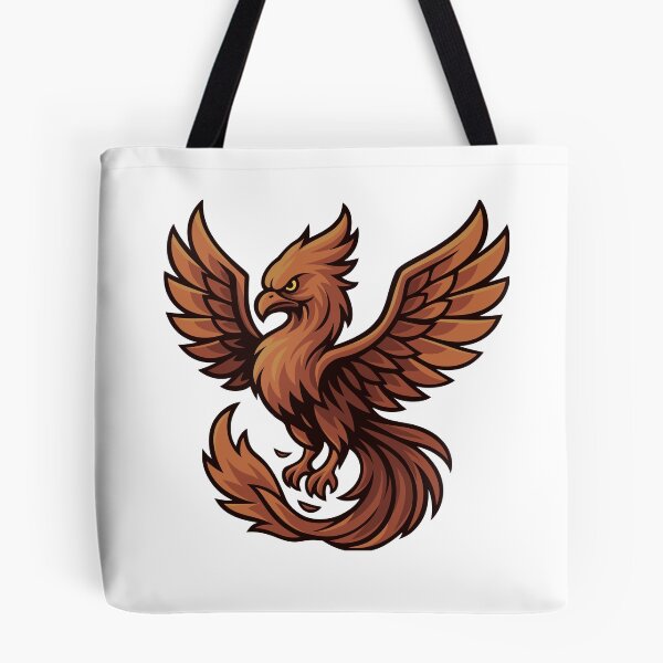 Item preview, Stylised Phoenix in Pale Orange designed and sold by level50studio.