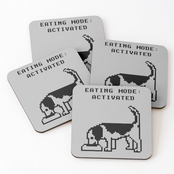 Item preview, Eating Mode Activated Pixel Dog designed and sold by illucalliart.