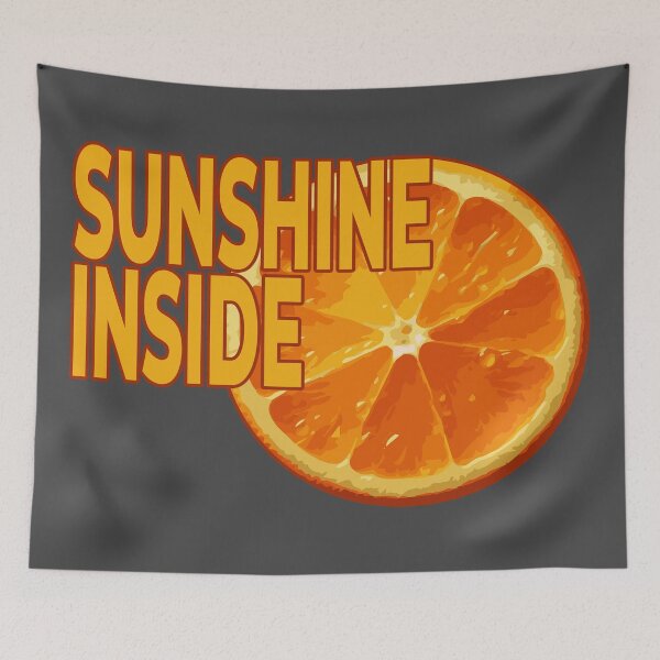 Item preview, Sunshine Inside – Bright Orange Slice Illustration | Happy Summer Fruit Art designed and sold by InFrameVision.
